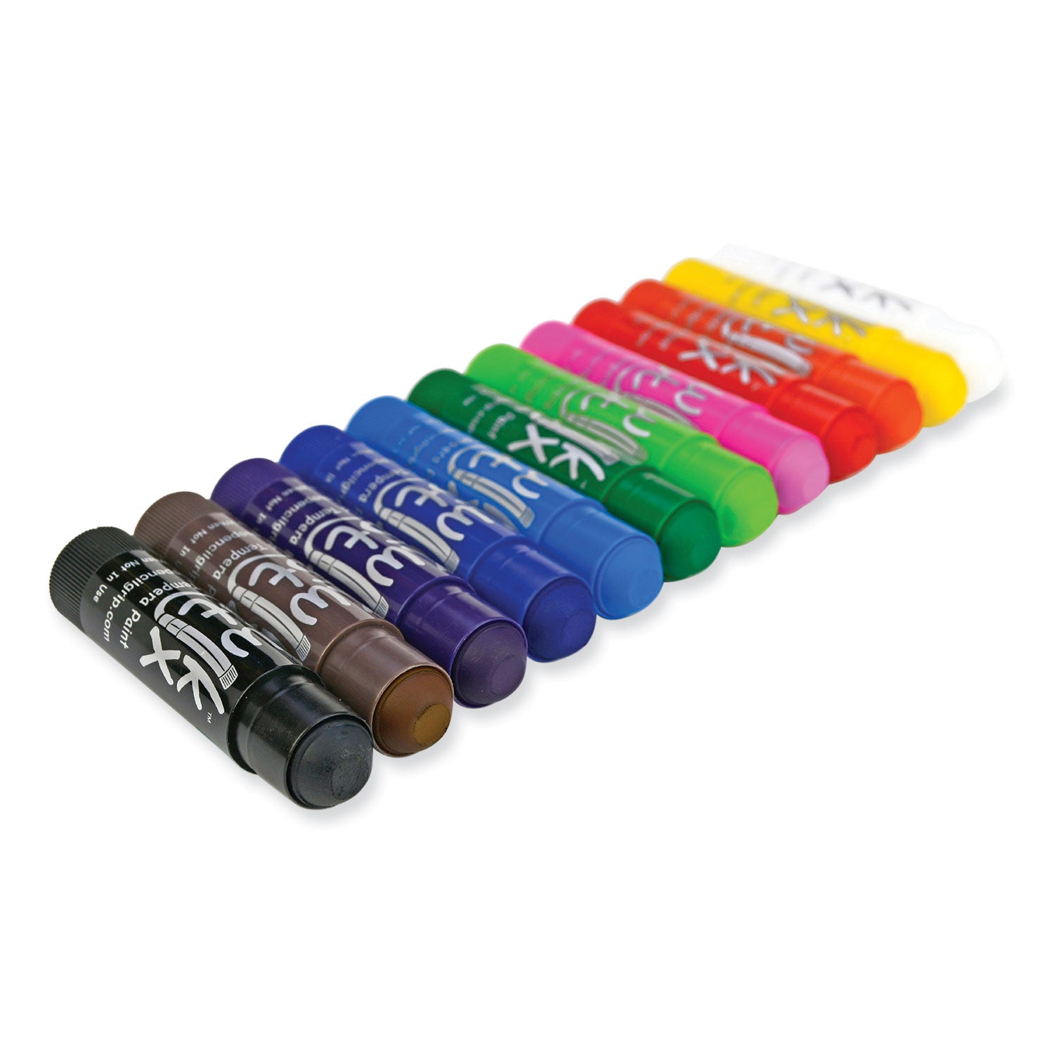 The Pencil Grip™ Kwik Stick Tempera Paint, 3.5", Assorted Colors, 24/Pack