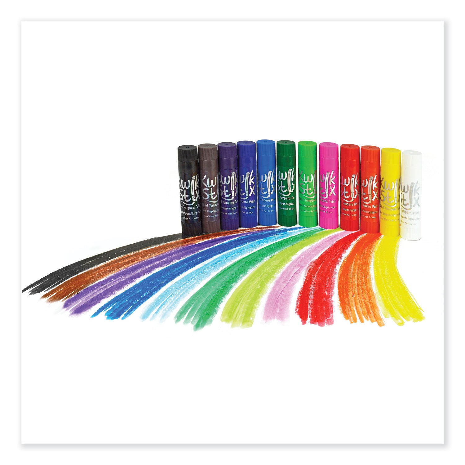 The Pencil Grip™ Kwik Stick Tempera Paint, 3.5", Assorted Colors, 24/Pack