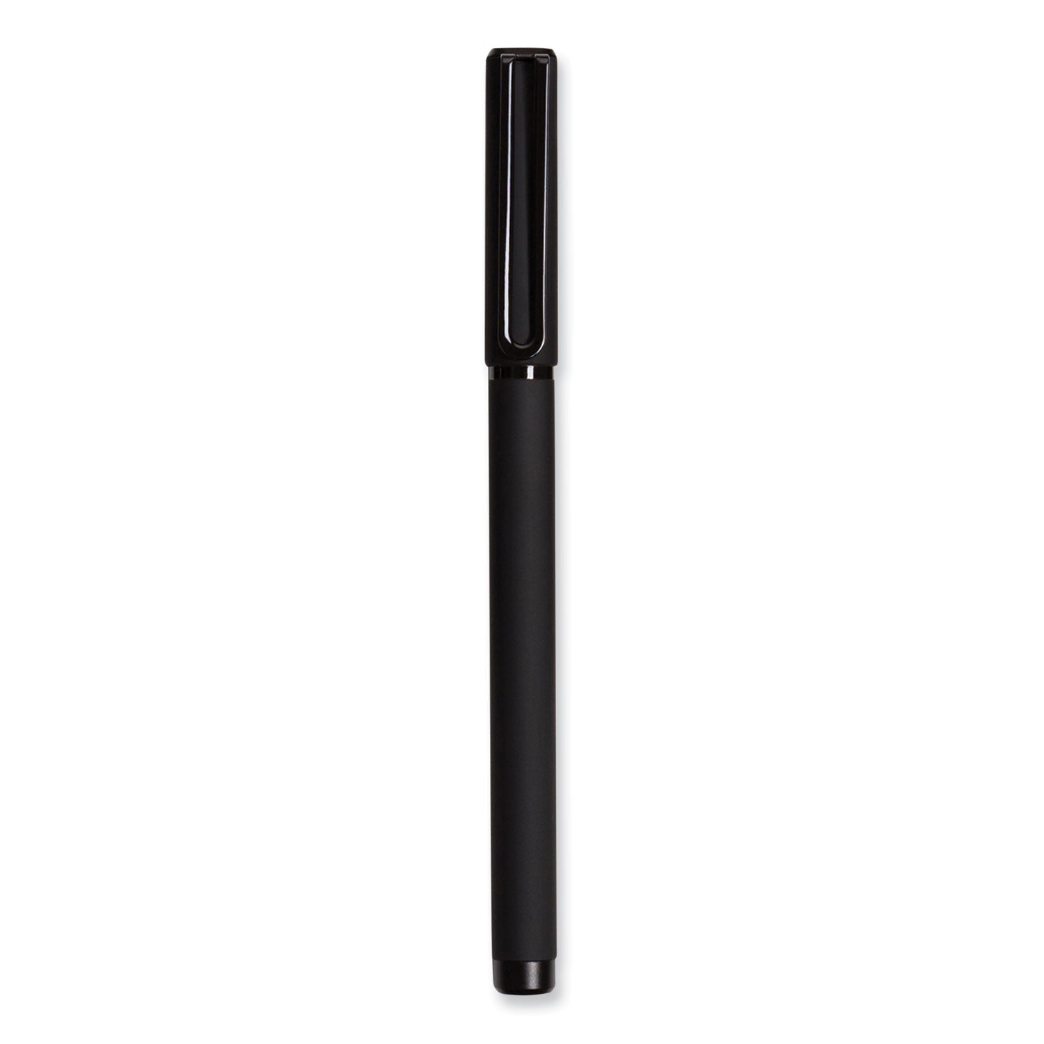 Catalina Soft Touch Porous Point Pen, Stick, Fine 0.7 mm, Black Ink, Black Barrel, Dozen