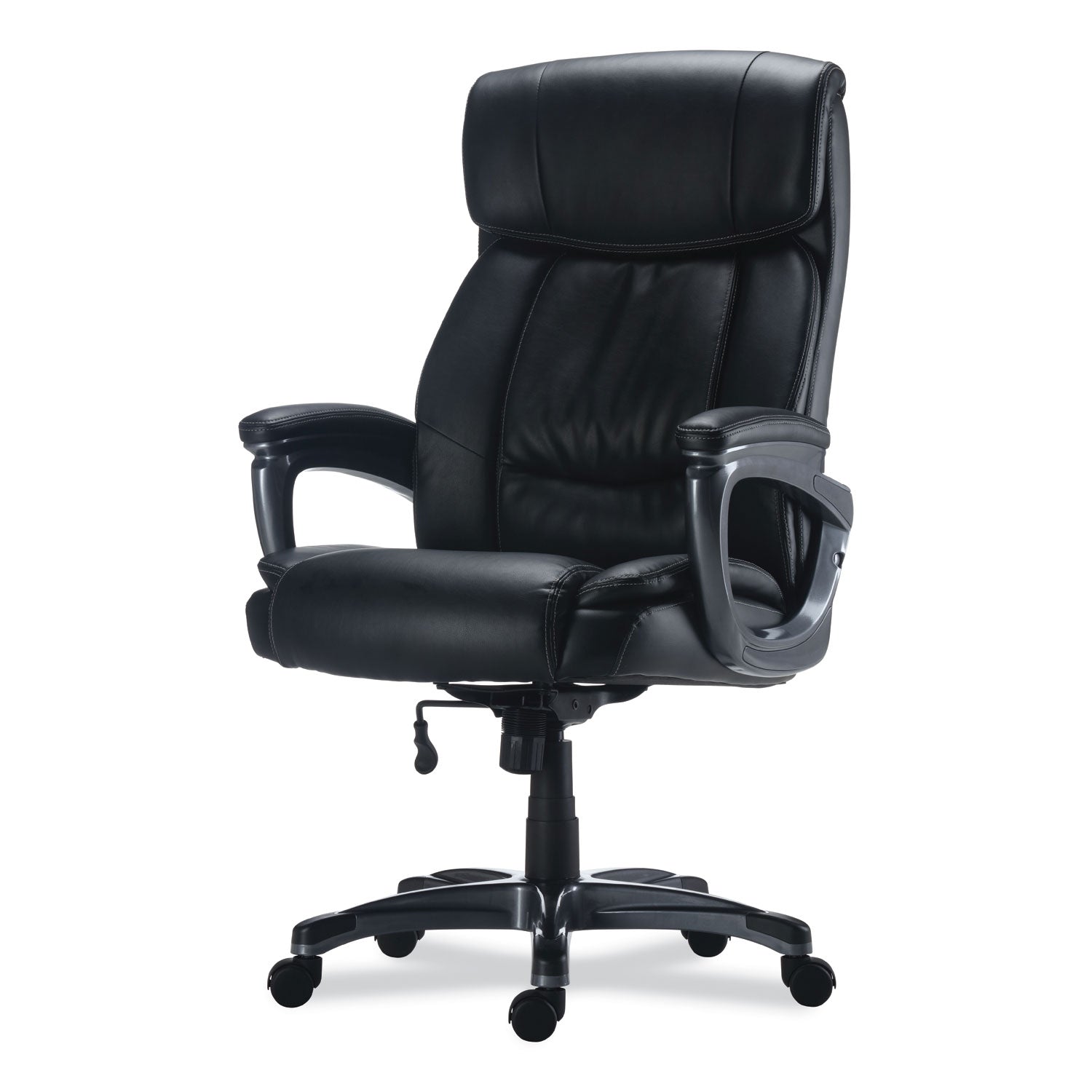 Alera® Alera Egino Big and Tall Chair, Supports Up to 400 lb, Black Seat/Back, Black Base