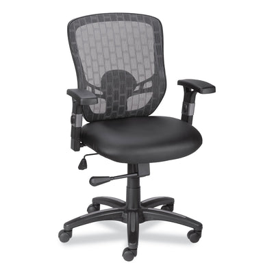 Alera Linhope Chair, Supports Up to 275 lb, Black Seat/Back, Black Base - Flipcost