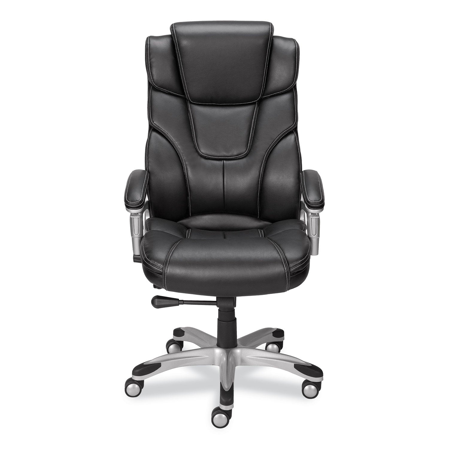 Alera® Alera Maurits Highback Chair, Supports Up to 275 lb, Black Seat/Back, Chrome Base