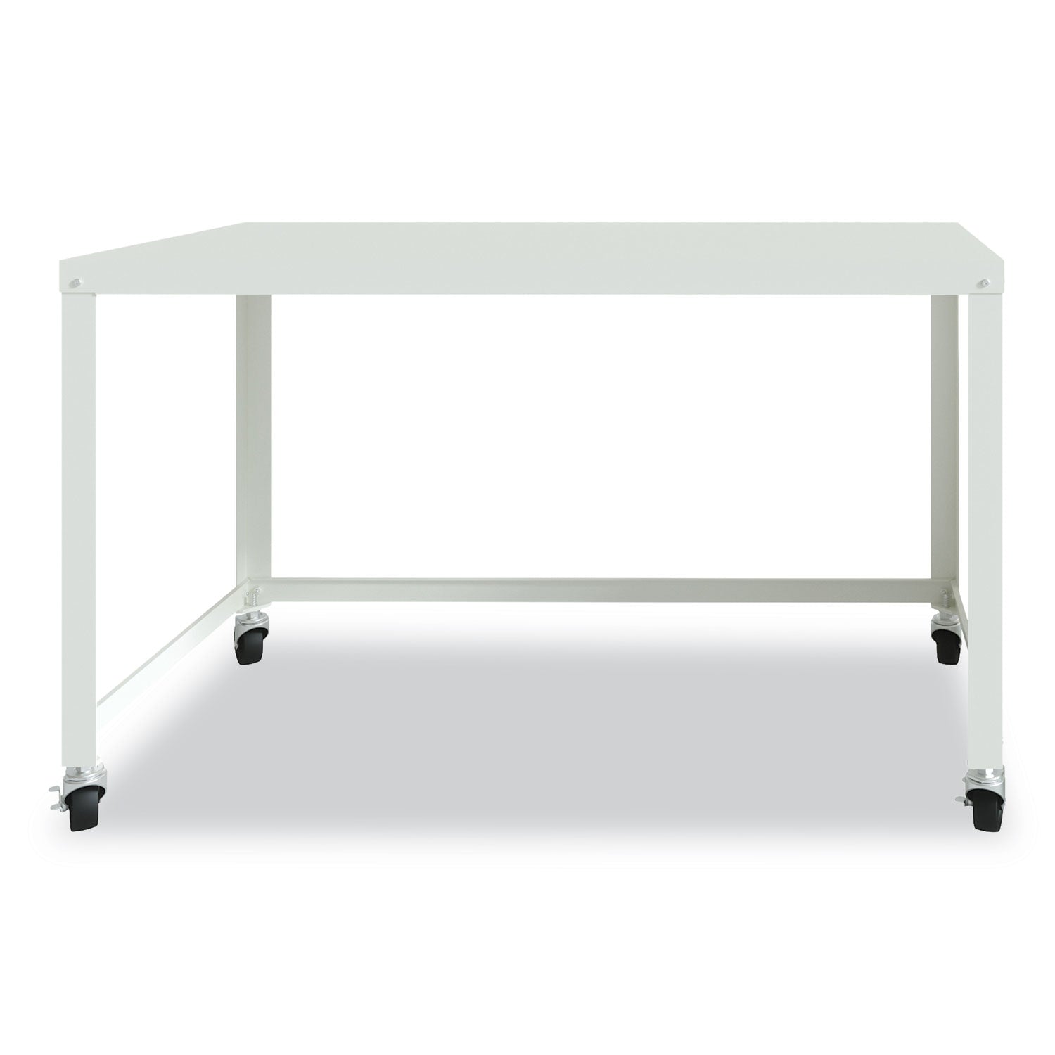 Hirsh Industries® RTA Mobile Desk, 47.45 x 23.88 x 29.6, White