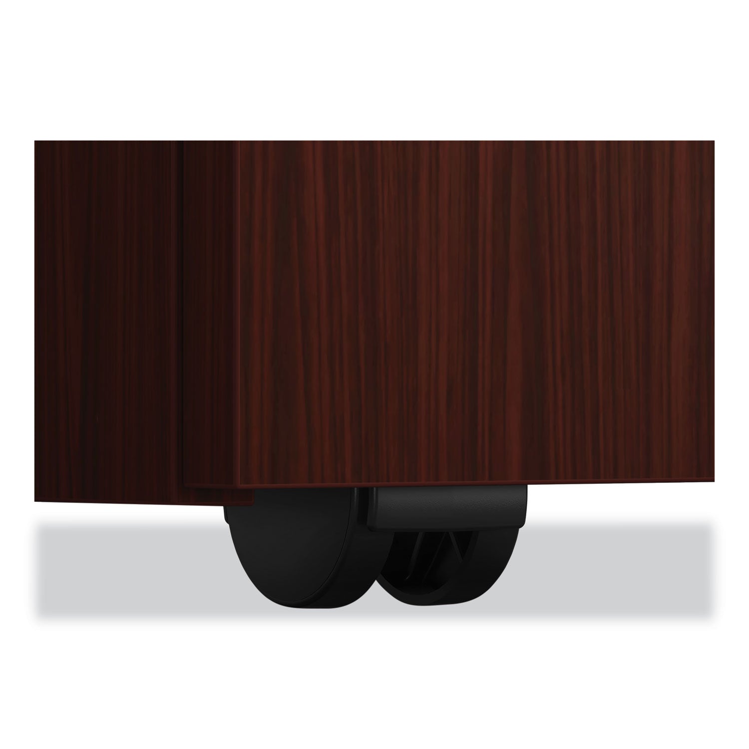 HON® Mod Mobile Pedestal, Left or Right, 3-Drawers: Box/Box/File, Legal/Letter, Traditional Mahogany, 15" x 20" x 28"