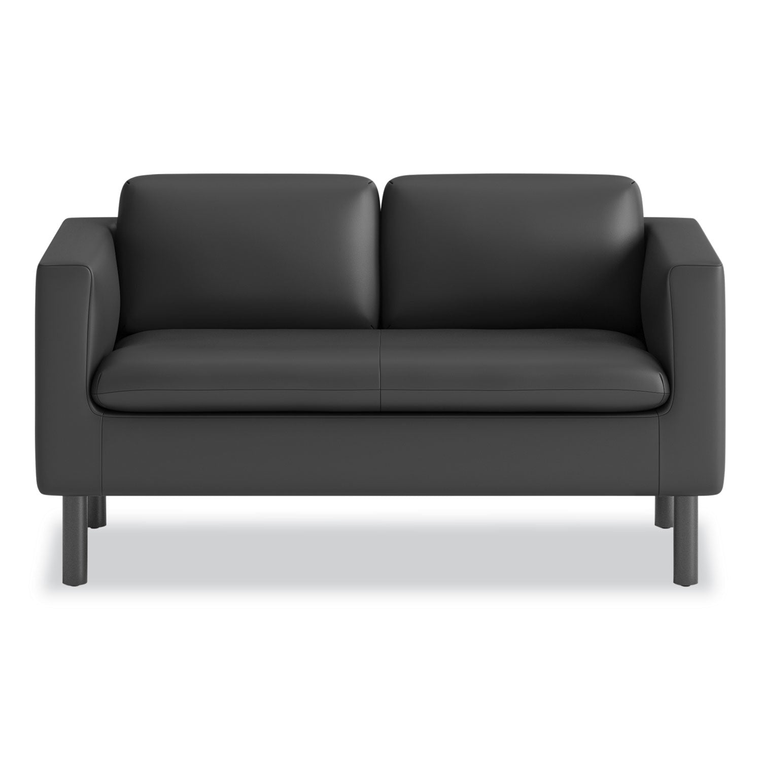 HON® Parkwyn Series Loveseat, 53.5w x 26.75d x 29h, Black