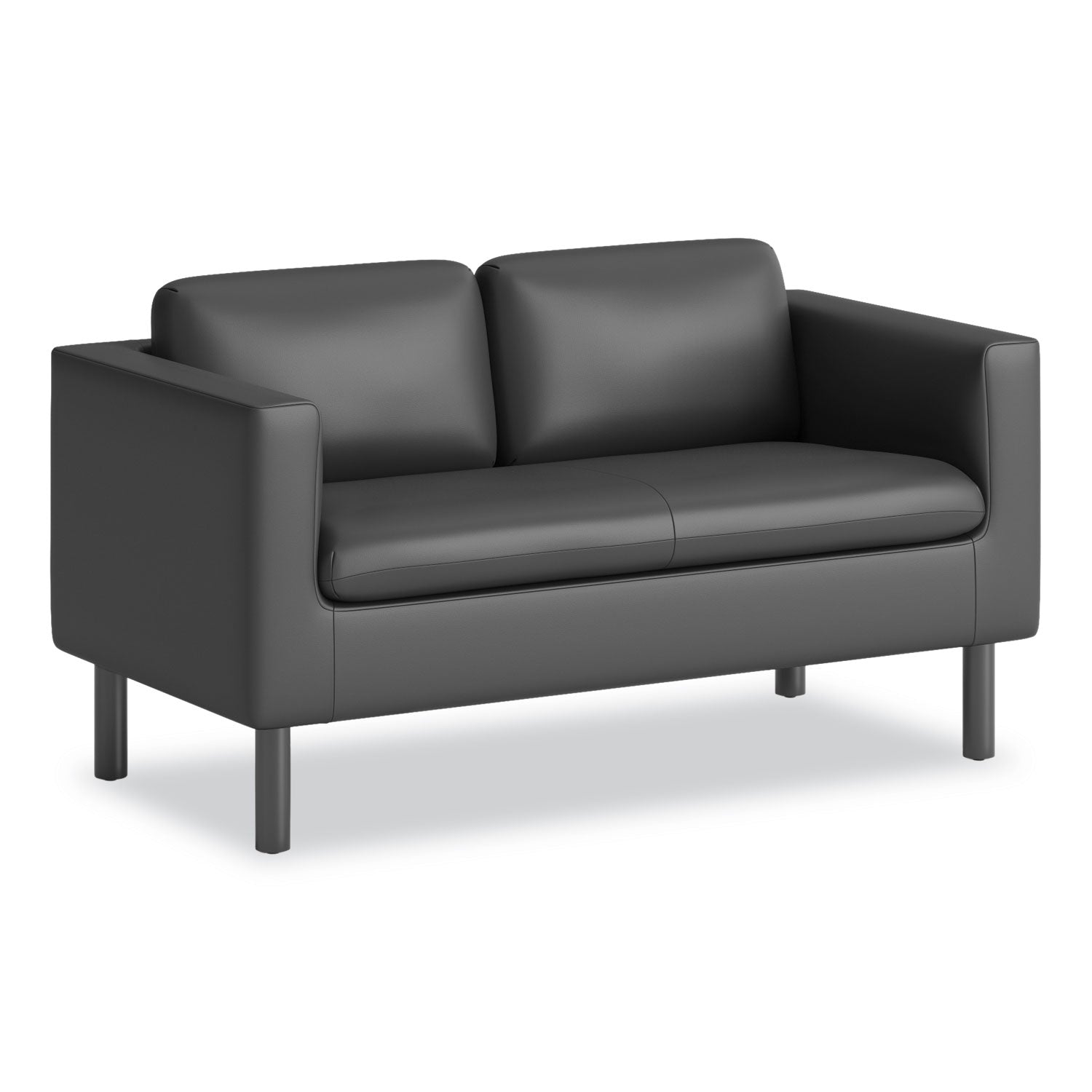 Parkwyn Series Loveseat, 53.5w x 26.75d x 29h, Black