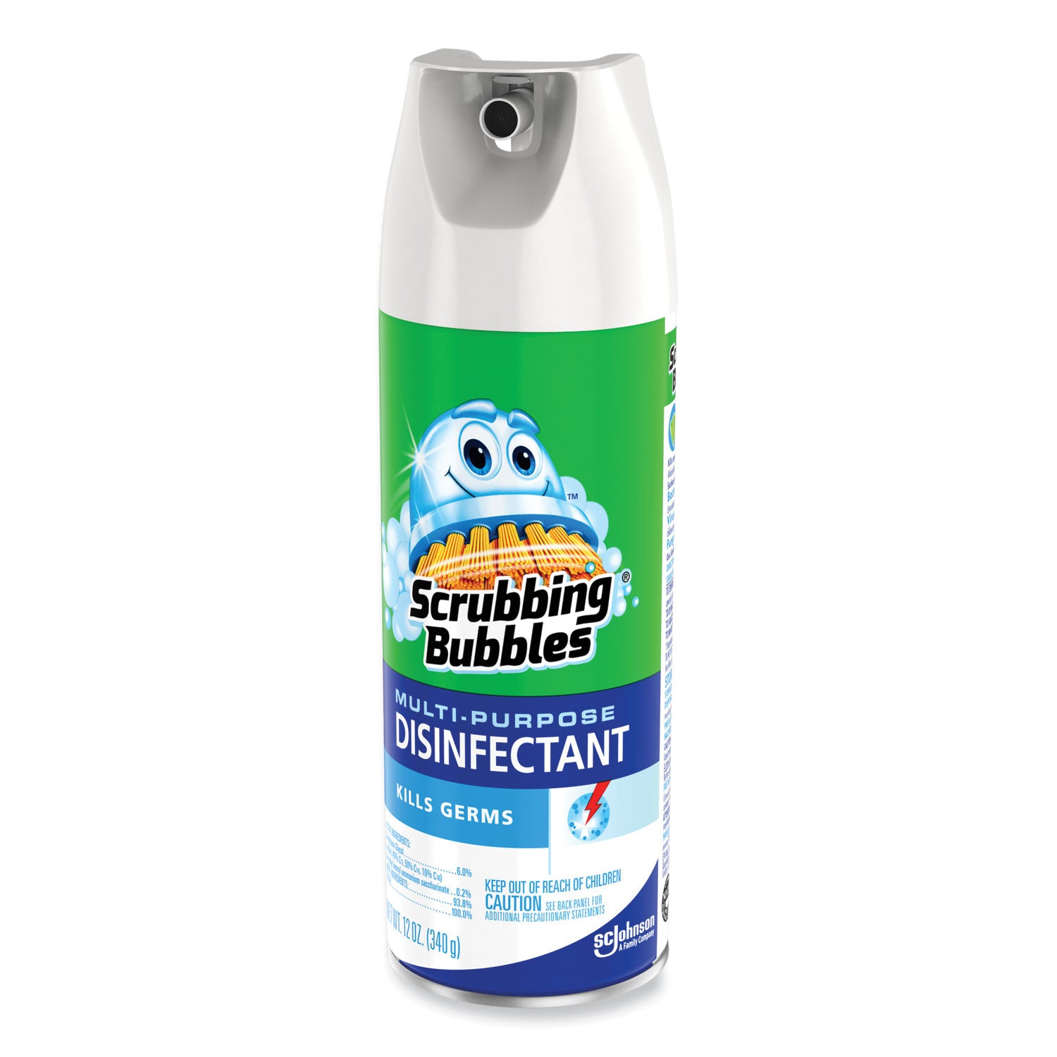 Scrubbing Bubbles® Multi-Purpose Disinfectant Spray, 12 oz Aerosol Spray, 12/Carton