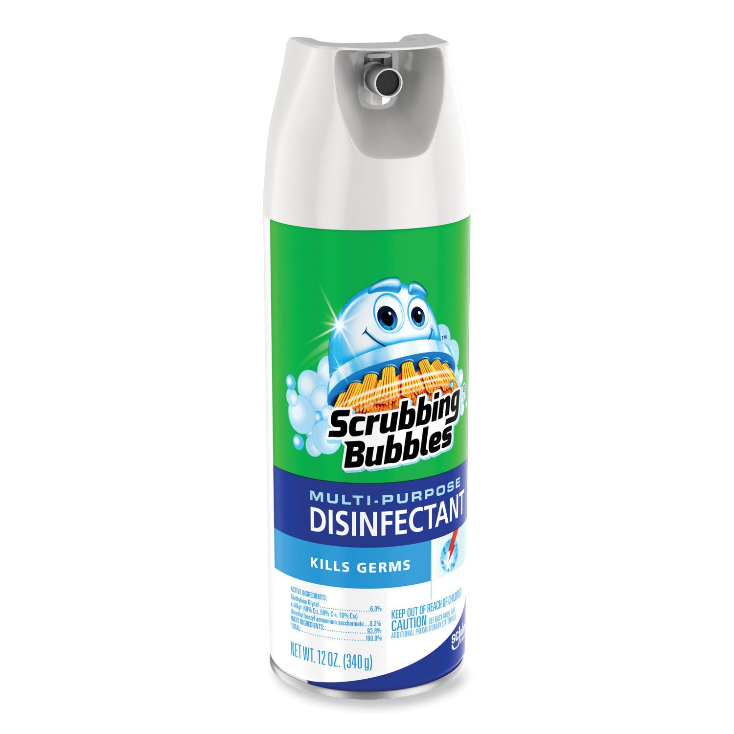 Scrubbing Bubbles® Multi-Purpose Disinfectant Spray, 12 oz Aerosol Spray, 12/Carton