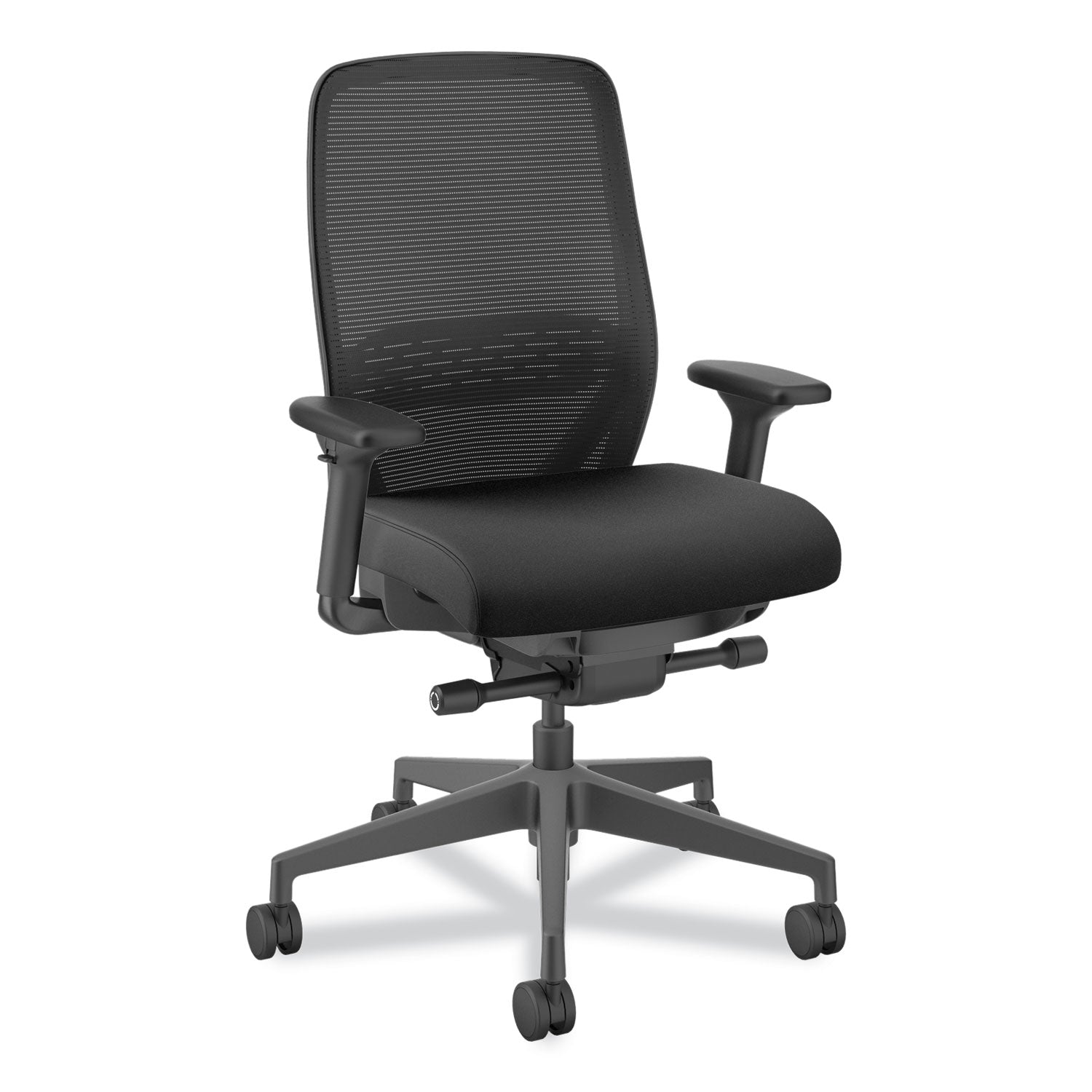 Nucleus Series Recharge Task Chair, Supports Up to 300 lb, 16.63 to 21.13 Seat Height, Black Seat/Back, Black Base