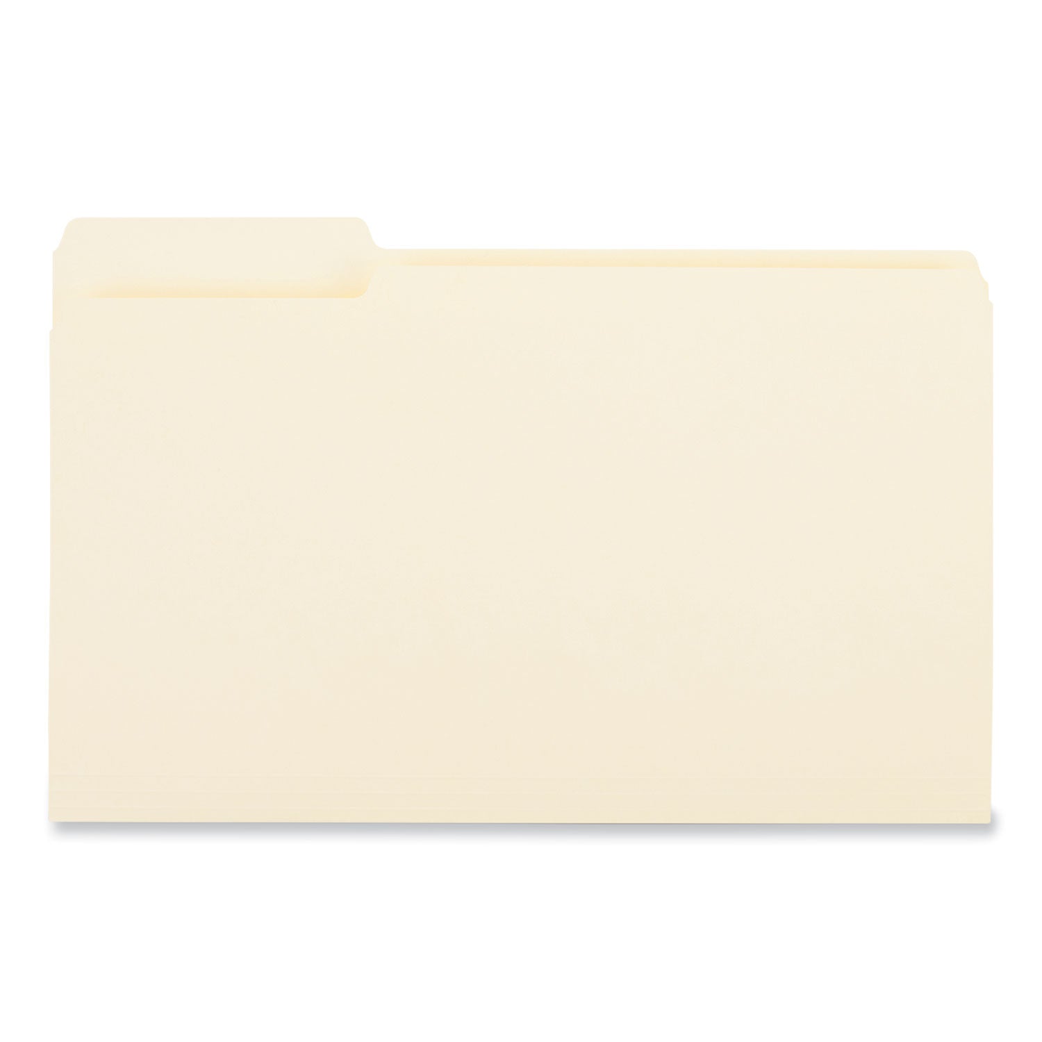 Universal® Top Tab File Folders, 1/3-Cut Tabs: Left Position, Legal Size, 0.75" Expansion, Manila, 100/Box