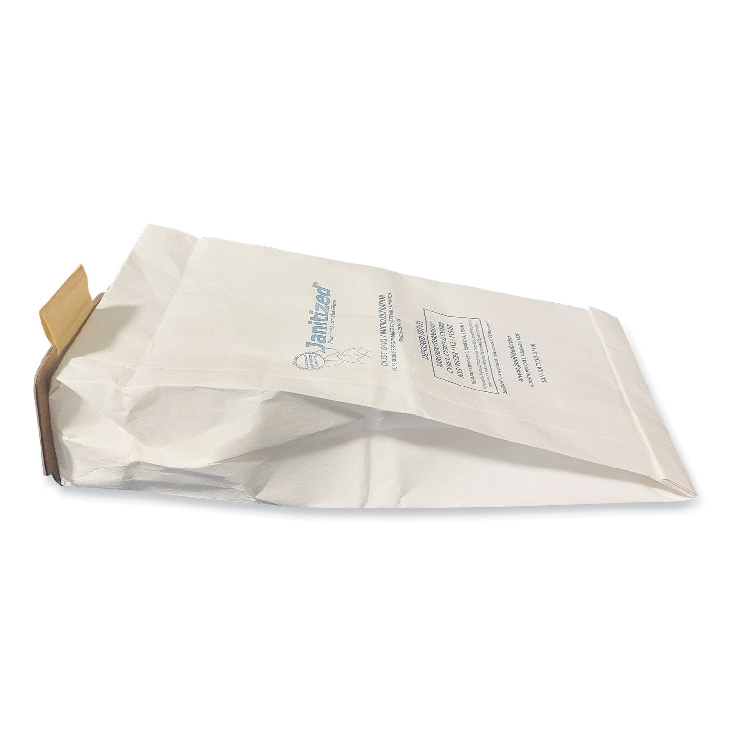 Janitized® Vacuum Filter Bags Designed to Fit Karcher/Tornado CV30/1, CV38/1, CV48/2, 100/Carton