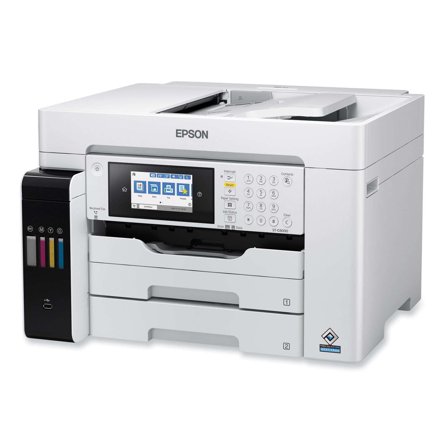 Epson® WorkForce ST-C8000 Color MFP Wide-Format Supertank Printer