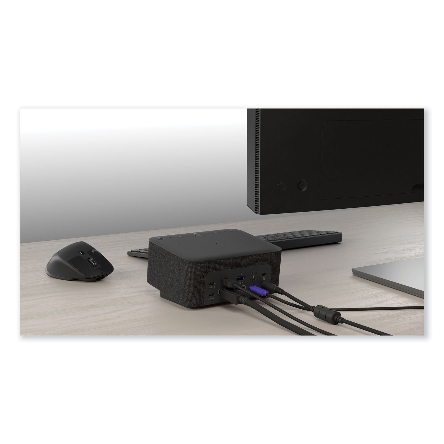 Logitech® Teams Logi Dock, 1 HDMI/1 Displayport/2 USB A/3 USB C, Graphite