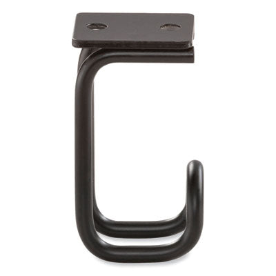 SAFCO PRODUCTS Table Hooks, 1.25 x 1.75 x 3.25, Black, 6/Pack, Ships in 1-3 Business Days - Flipcost