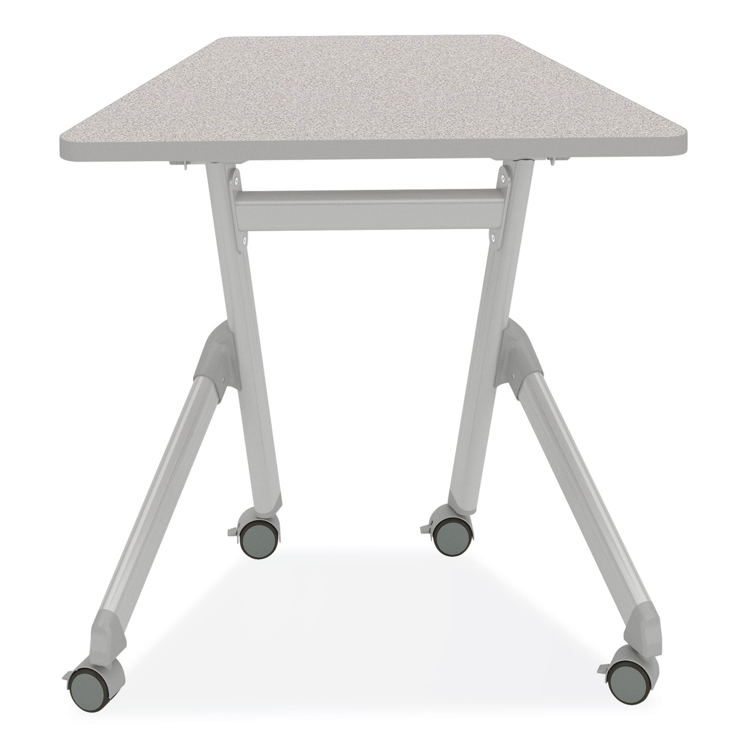 Learn Nesting Trapezoid Desk, 32.83" x 22.25" to 29.5", Gray