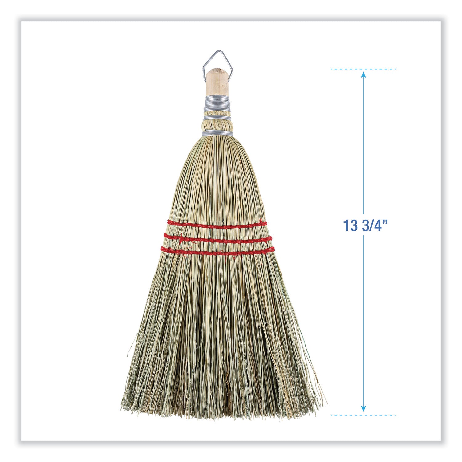 Boardwalk® Corn Whisk Broom, Corn Fiber Bristles, 9" Bristle Length, Yellow, 12/Carton