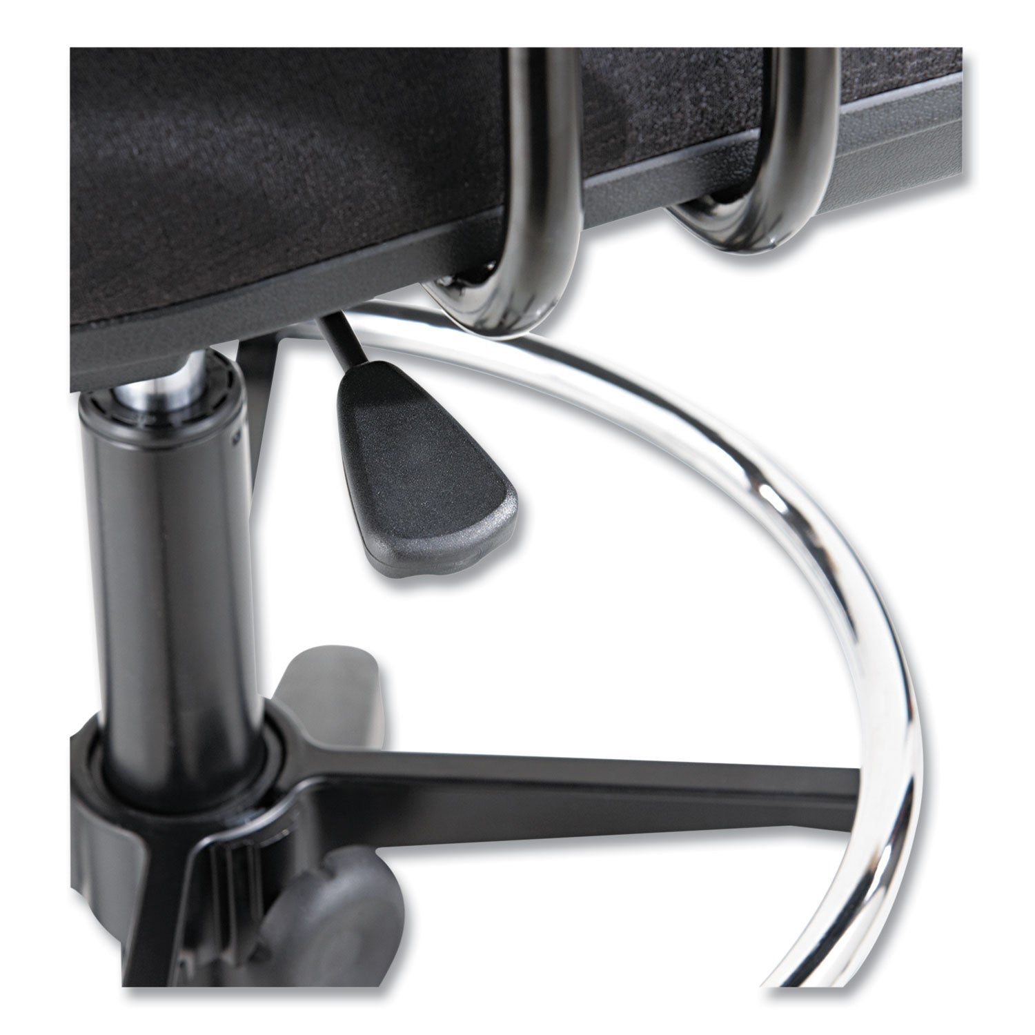 Alera® Alera Interval Series Swivel Task Stool, Supports Up to 275 lb, 23.93" to 34.53" Seat Height, Black Fabric