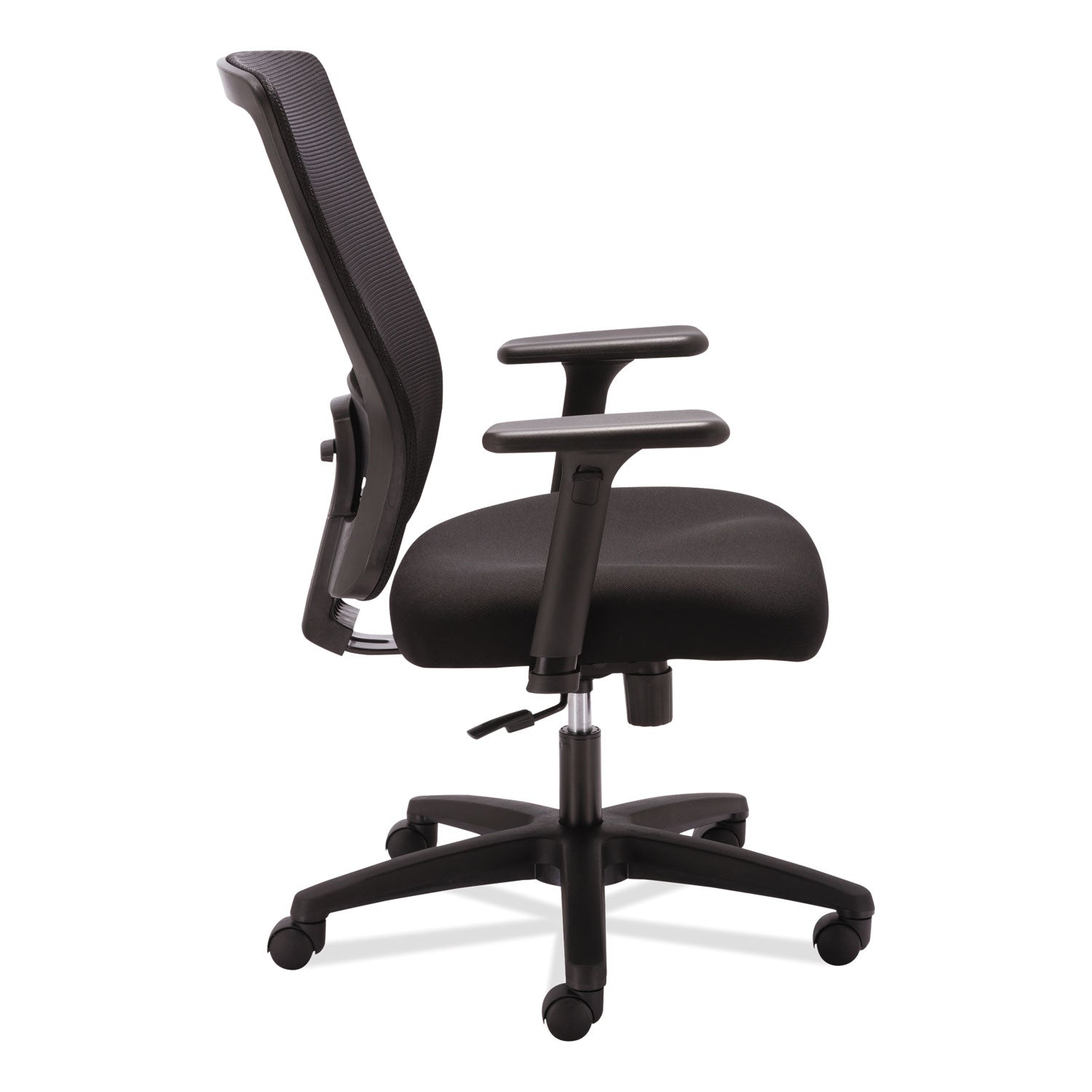 Alera® Alera Envy Series Mesh High-Back Swivel/Tilt Chair, Supports Up to 250 lb, 16.88" to 21.5" Seat Height, Black