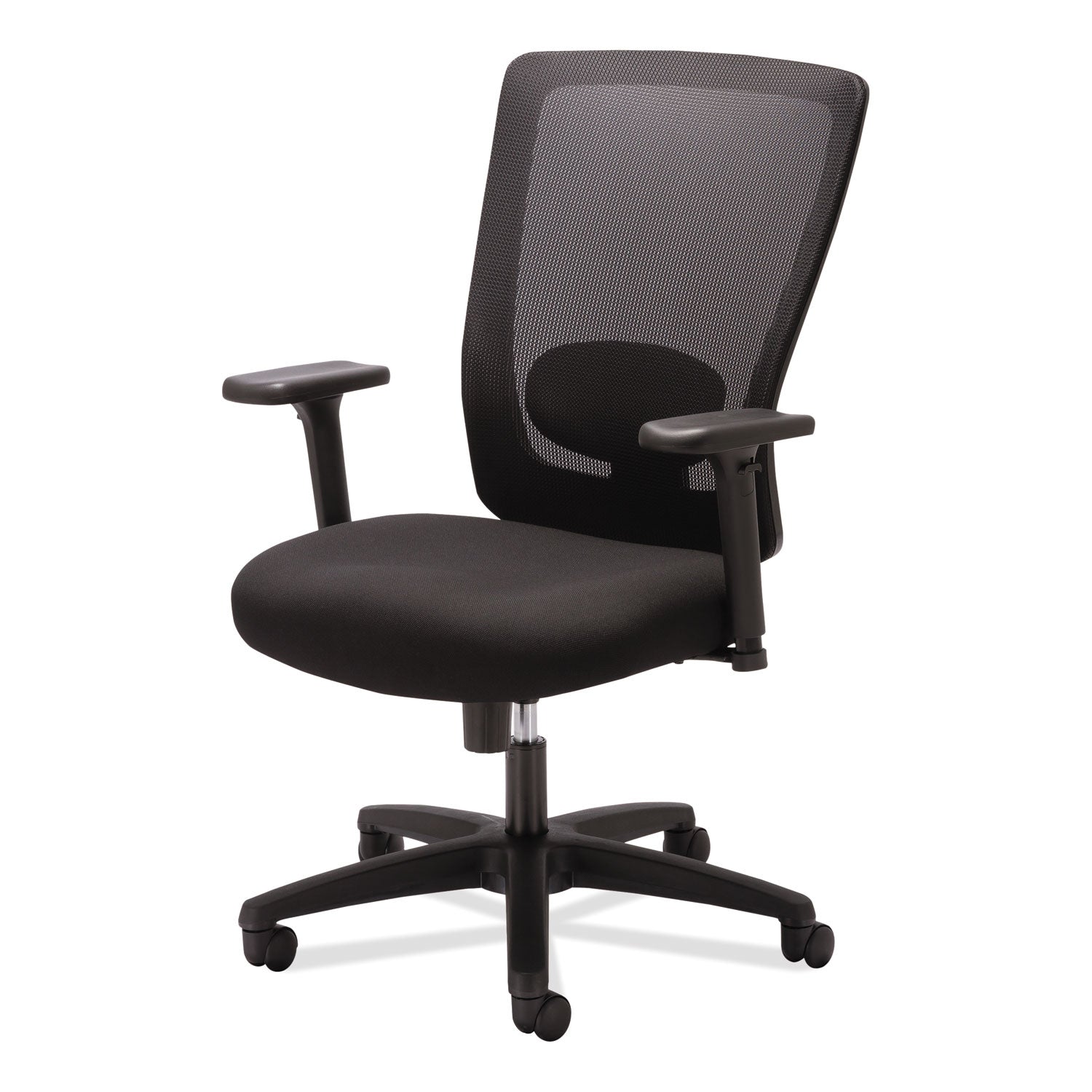 Alera® Alera Envy Series Mesh High-Back Swivel/Tilt Chair, Supports Up to 250 lb, 16.88" to 21.5" Seat Height, Black