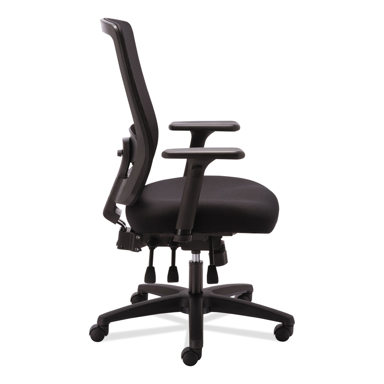 Alera® Alera Envy Series Mesh High-Back Multifunction Chair, Supports Up to 250 lb, 16.88" to 21.5" Seat Height, Black