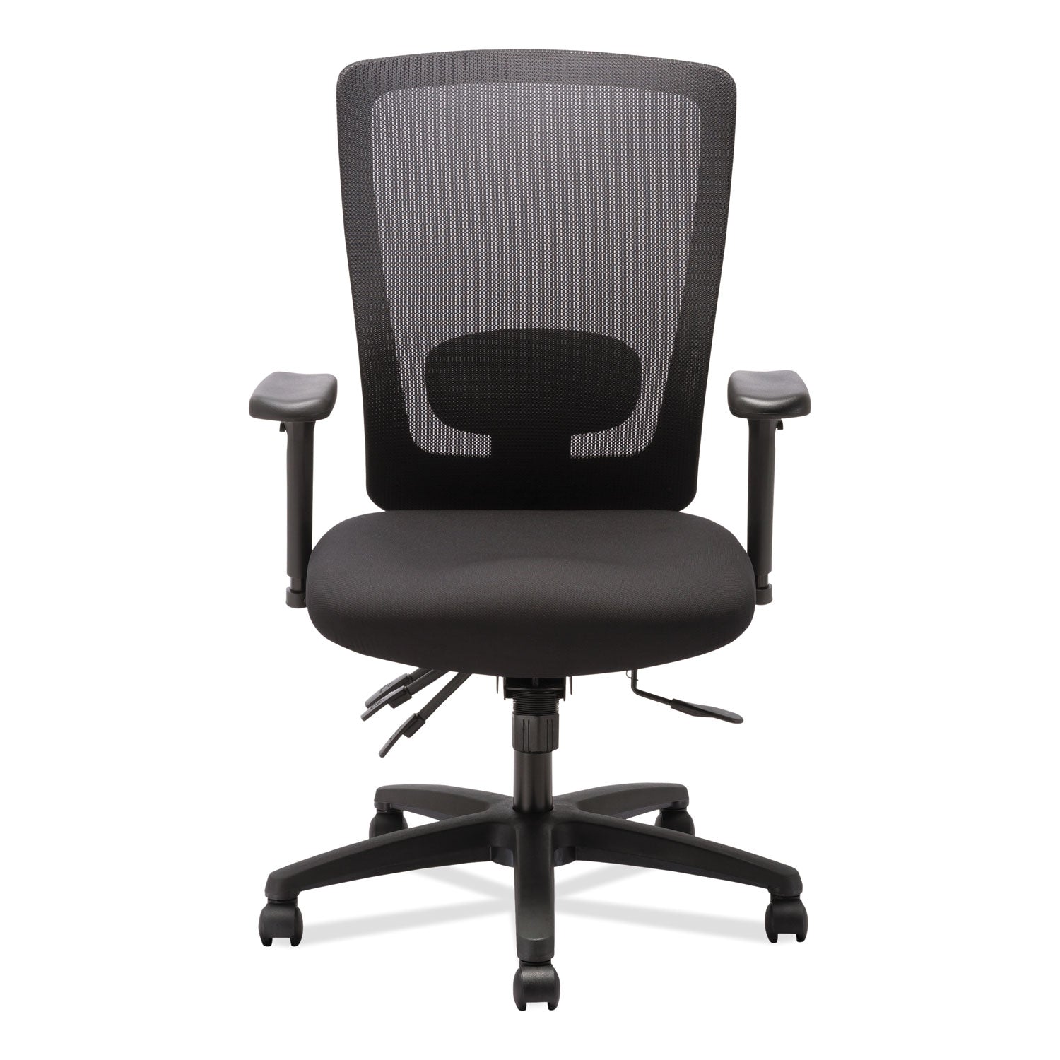 Alera® Alera Envy Series Mesh High-Back Multifunction Chair, Supports Up to 250 lb, 16.88" to 21.5" Seat Height, Black