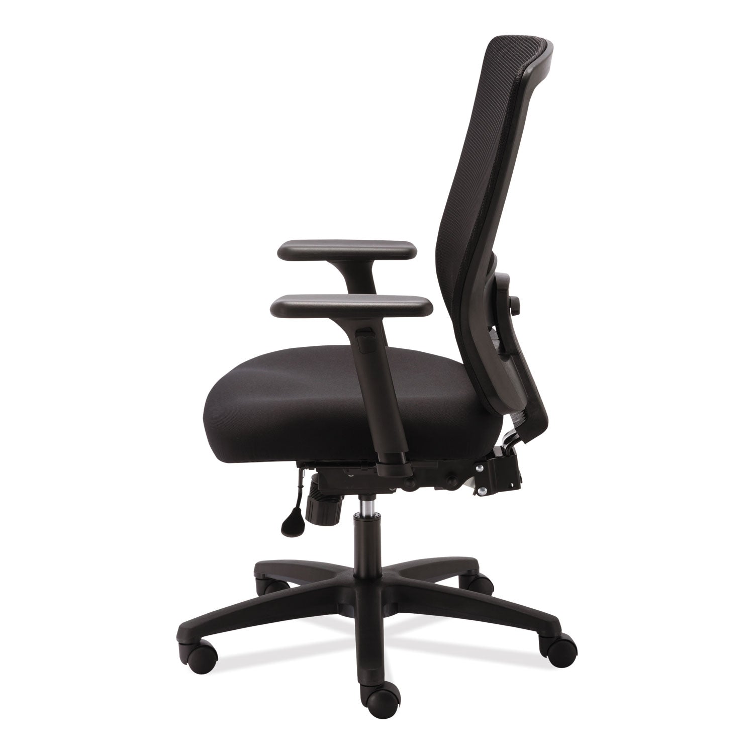 Alera® Alera Envy Series Mesh High-Back Multifunction Chair, Supports Up to 250 lb, 16.88" to 21.5" Seat Height, Black