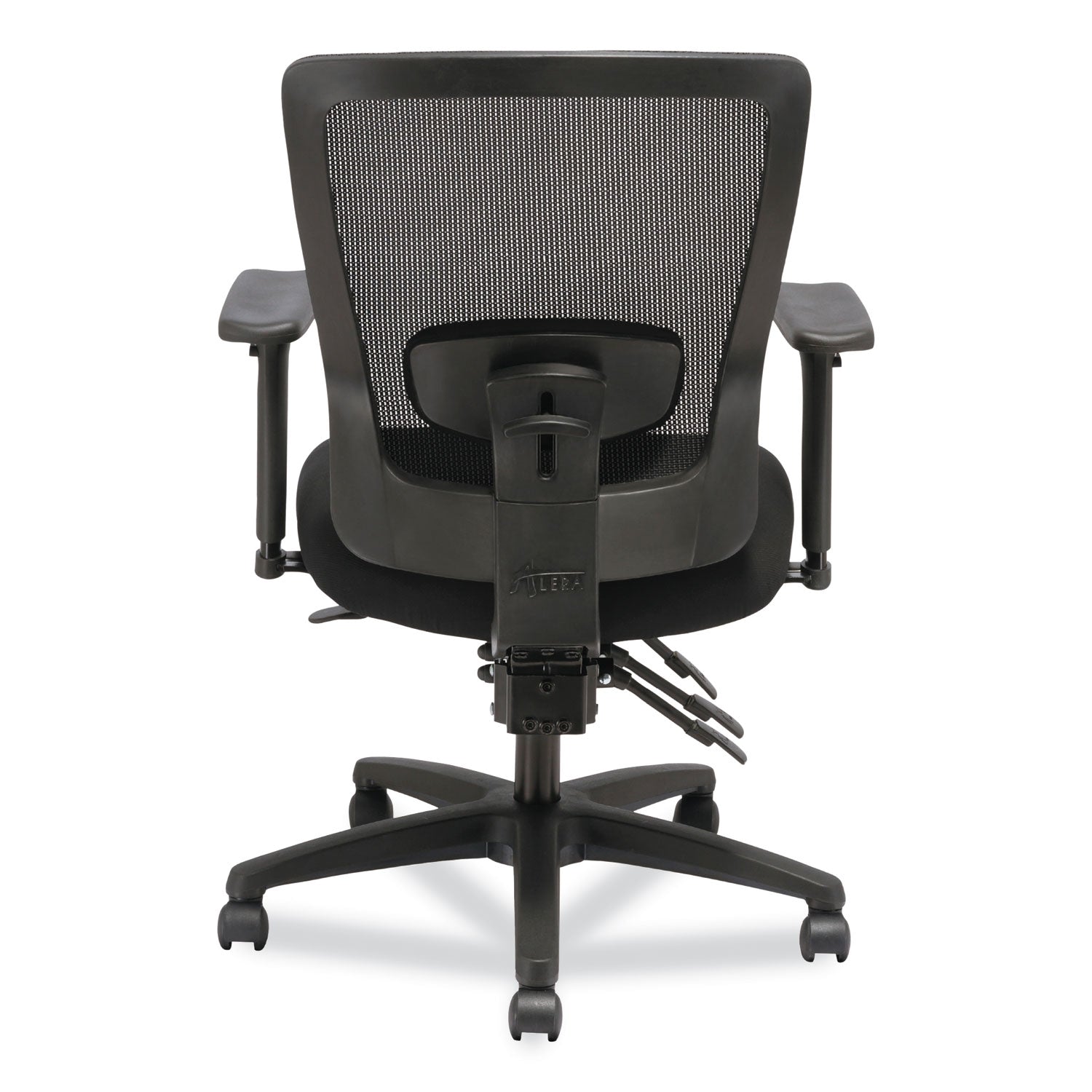 Alera® Alera Envy Series Mesh Mid-Back Multifunction Chair, Supports Up to 250 lb, 17" to 21.5" Seat Height, Black