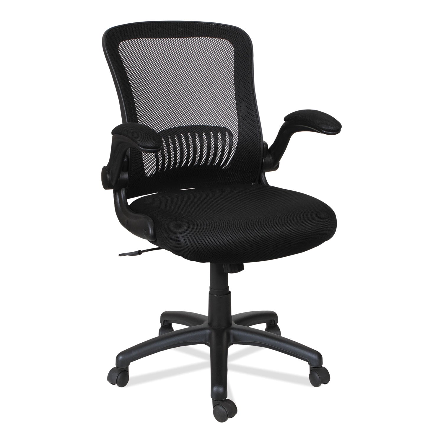 Alera® Alera EB-E Series Swivel/Tilt Mid-Back Mesh Chair, Supports Up to 275 lb, 18.11" to 22.04" Seat Height, Black