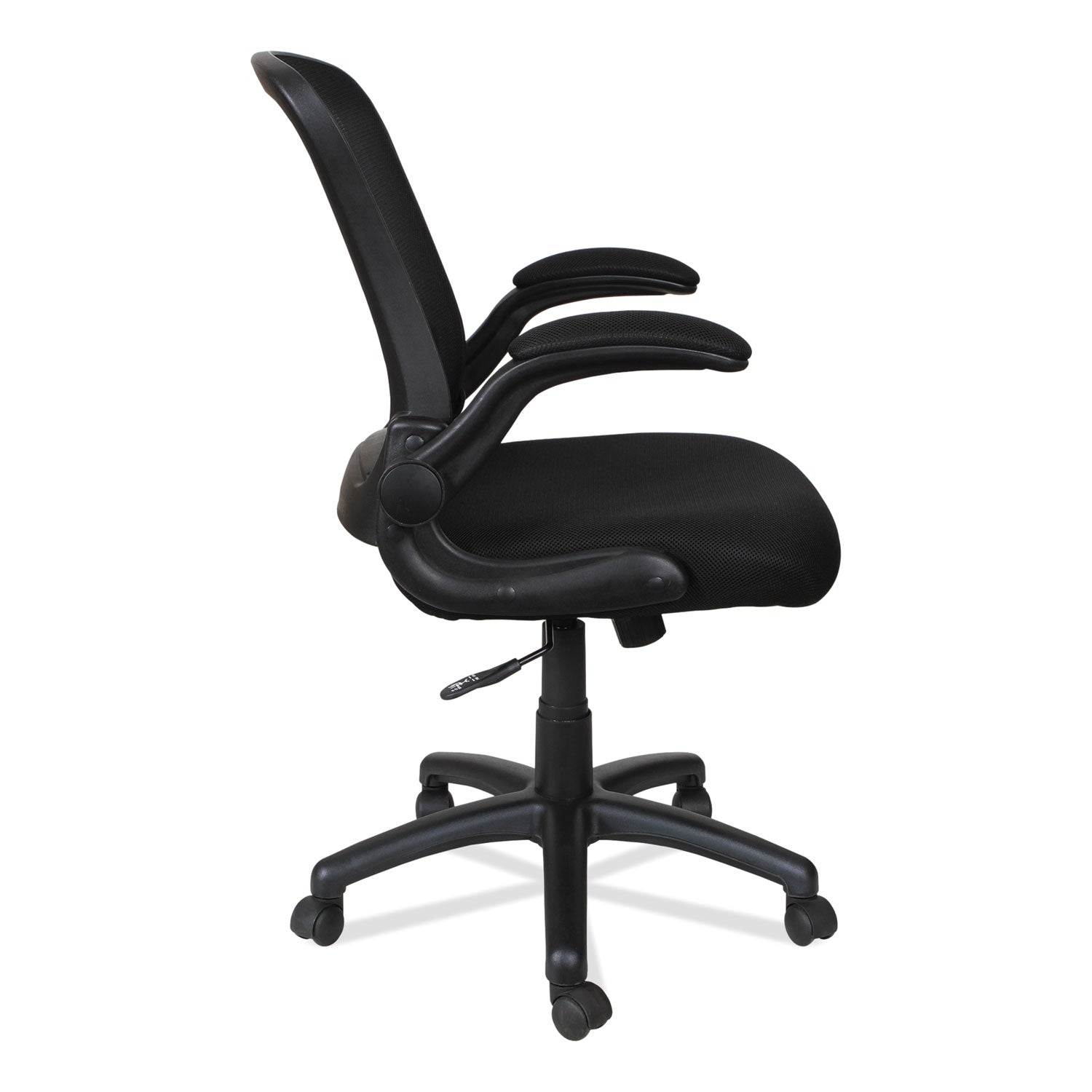 Alera® Alera EB-E Series Swivel/Tilt Mid-Back Mesh Chair, Supports Up to 275 lb, 18.11" to 22.04" Seat Height, Black