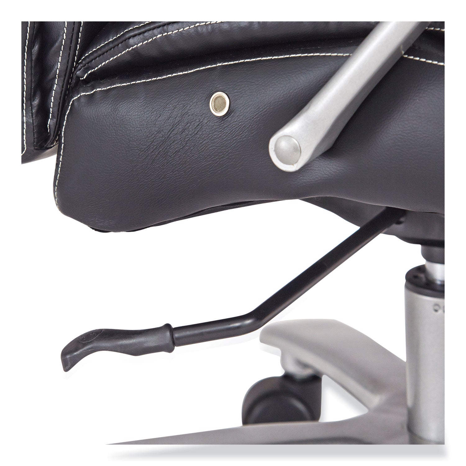 Safco® Lineage Big & Tall High Back Task Chair, Supports Up to 500 lb, 20.5" to 24.25" Seat Height, Black Seat, Chrome Base