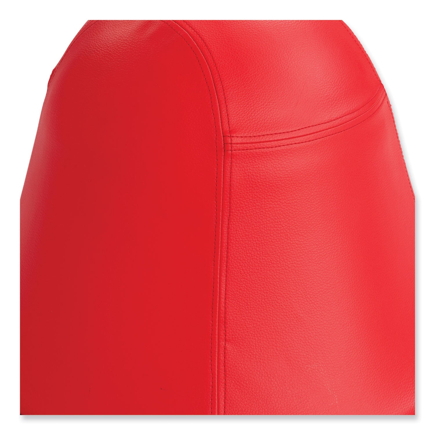 Safco® Runtz Swivel Ball Chair, Backless, Supports Up to 250 lb, Red Vinyl