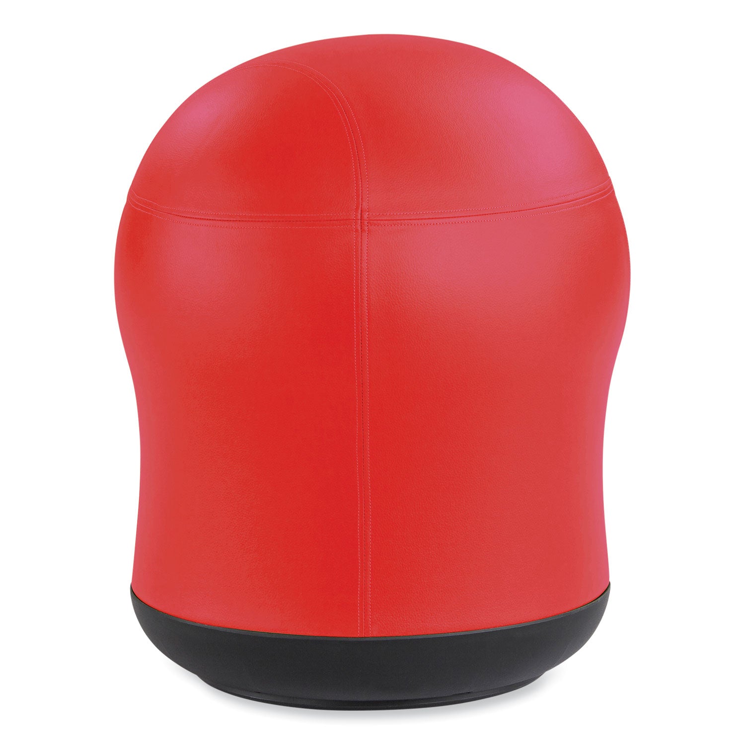 Zenergy Swivel Ball Chair, Backless, Supports Up to 250 lb, Red Vinyl