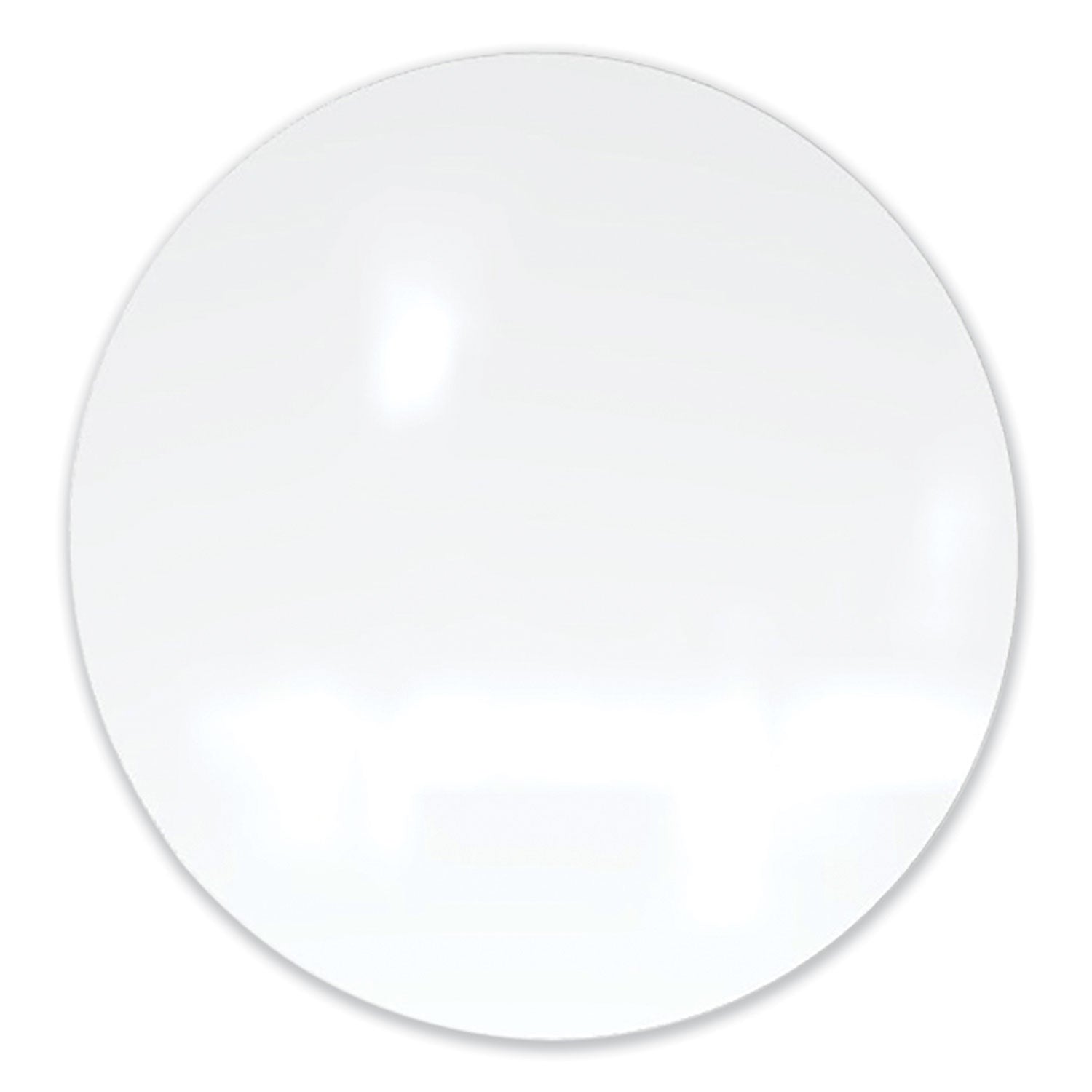 Coda Low Profile Circular Magnetic Glassboard, 24 Diameter, White Surface