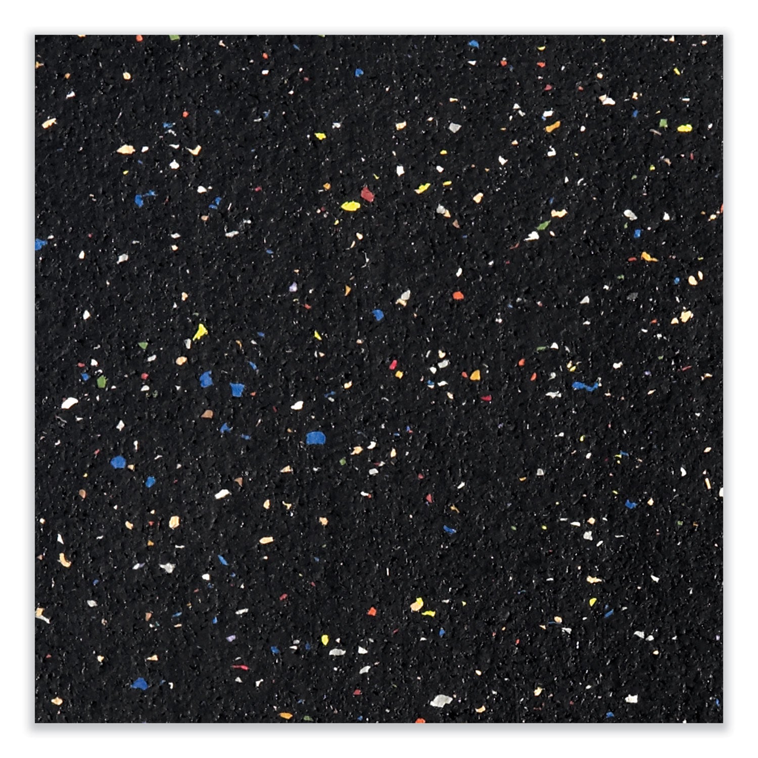 Ghent Satin Aluminum-Frame Recycled Rubber Bulletin Boards, 120.5 x 48.5, Confetti Surface