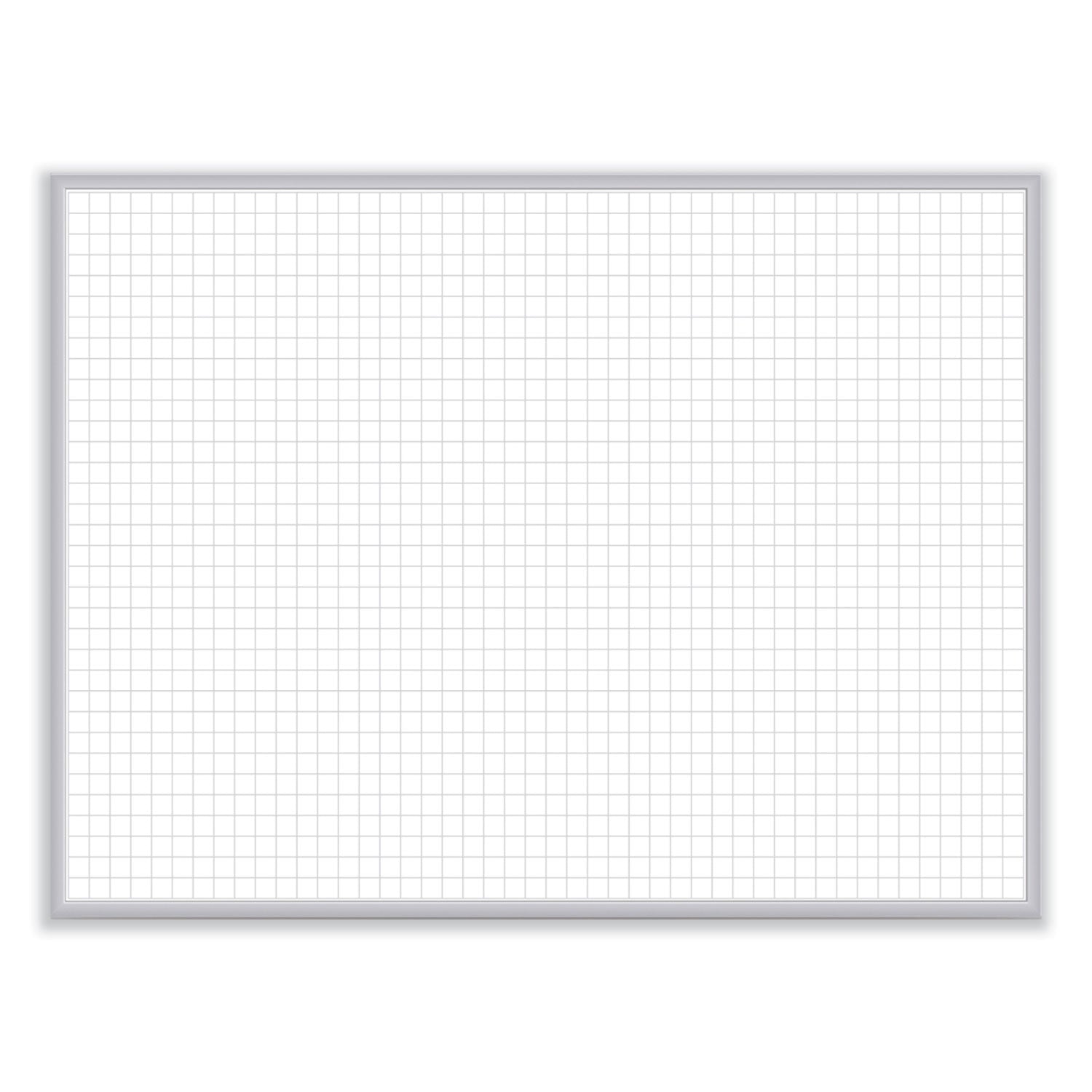 Non-Magnetic Whiteboard with Aluminum Frame, 24 x 17.81, White Surface, Satin Aluminum Frame