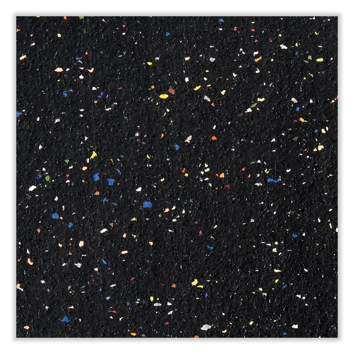 Ghent Satin Aluminum-Frame Recycled Rubber Bulletin Boards, 60.5 x 36.5, Confetti Surface