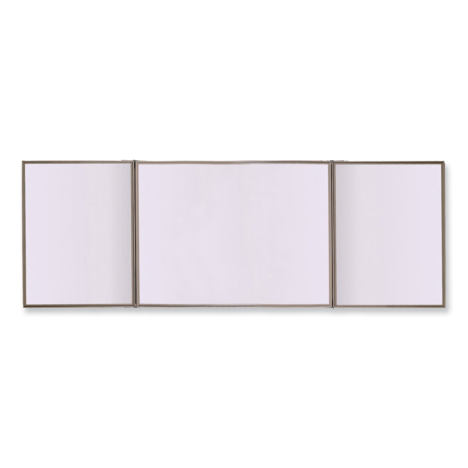 Ghent VisuALL PC Whiteboard Cabinet, Beige Fabric Bulletin Board Exterior Doors, 36 x 24, Aluminum Frame