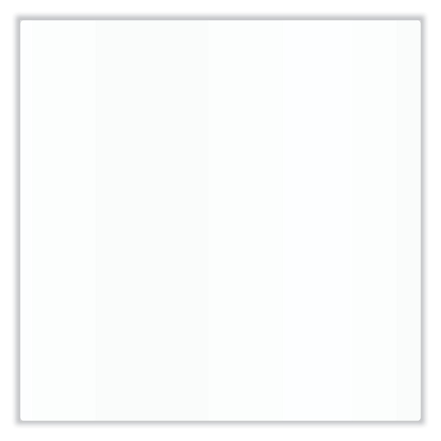 Ghent Aria Low Profile Magnetic Glass Whiteboard, 72 x 48, White Surface