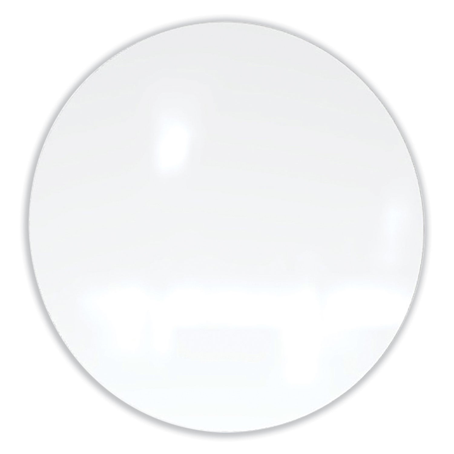 Coda Low Profile Circular Magnetic Glassboard, 48 Diameter, White Surface