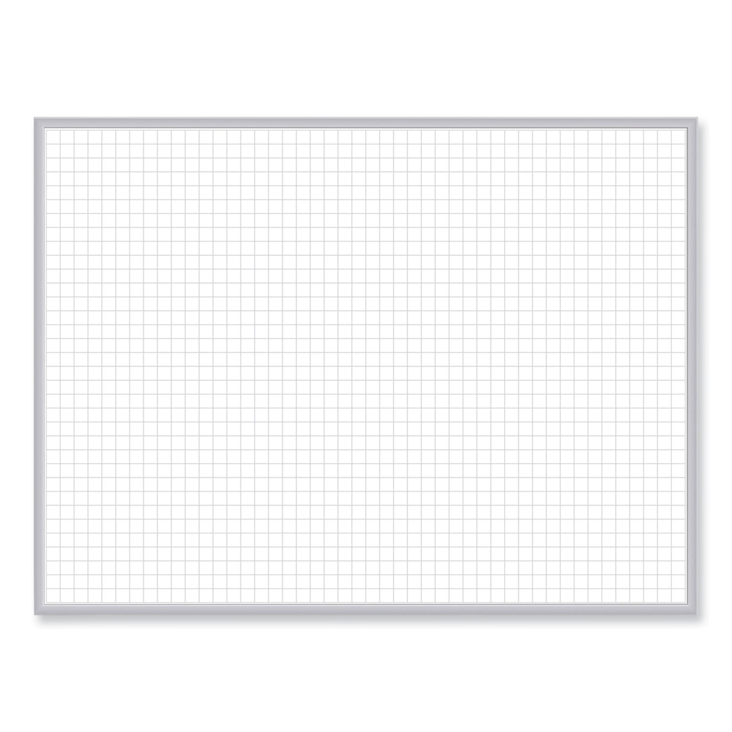 Non-Magnetic Whiteboard with Aluminum Frame, 48 x 35.81, White Surface, Satin Aluminum Frame