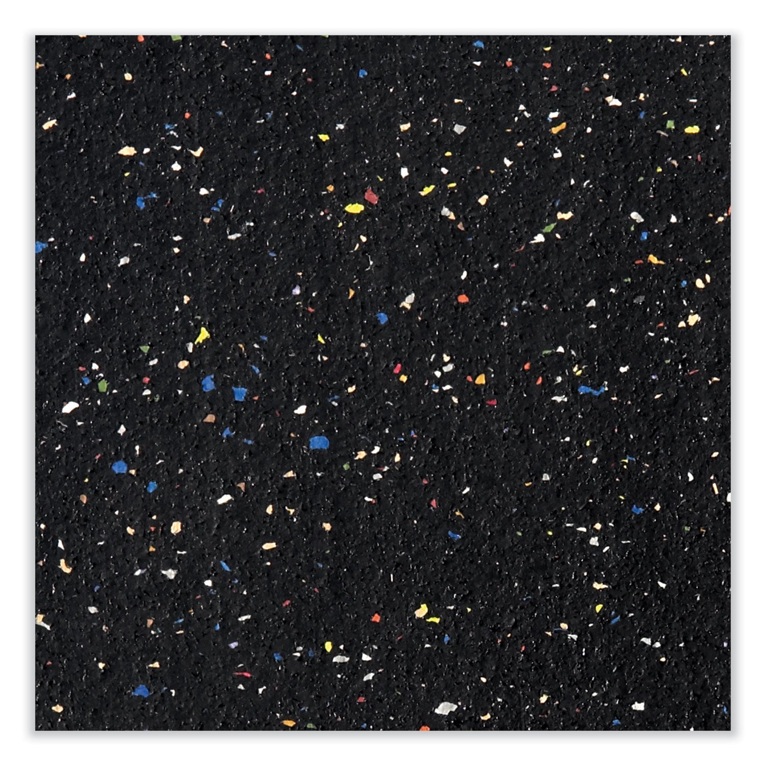 Ghent Aluminum-Frame Recycled Rubber Bulletin Boards, 36 x 24, Confetti Surface, Satin Aluminum Frame