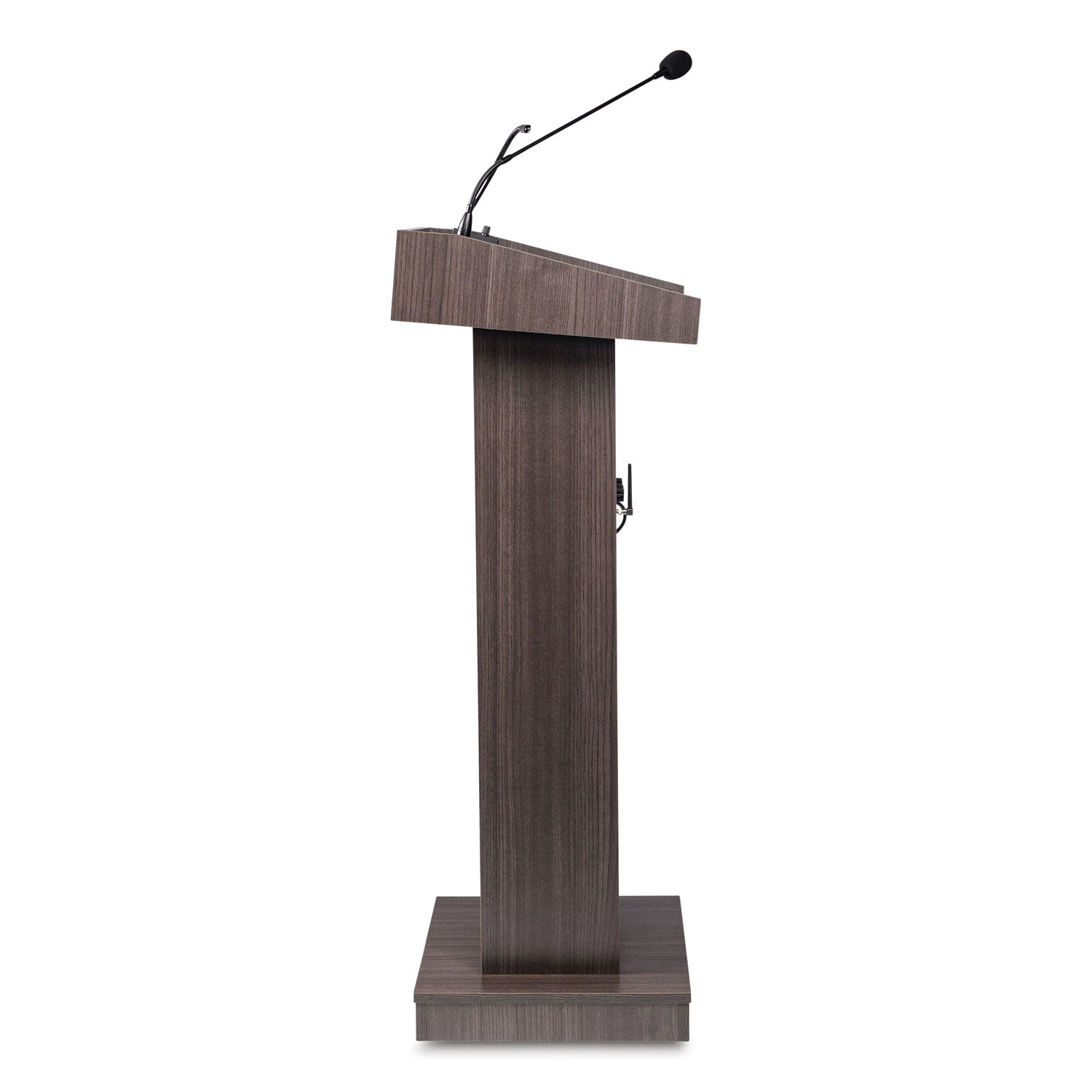 Oklahoma Sound® Orator Lectern, 22 x 17 x 46, Ribbonwood