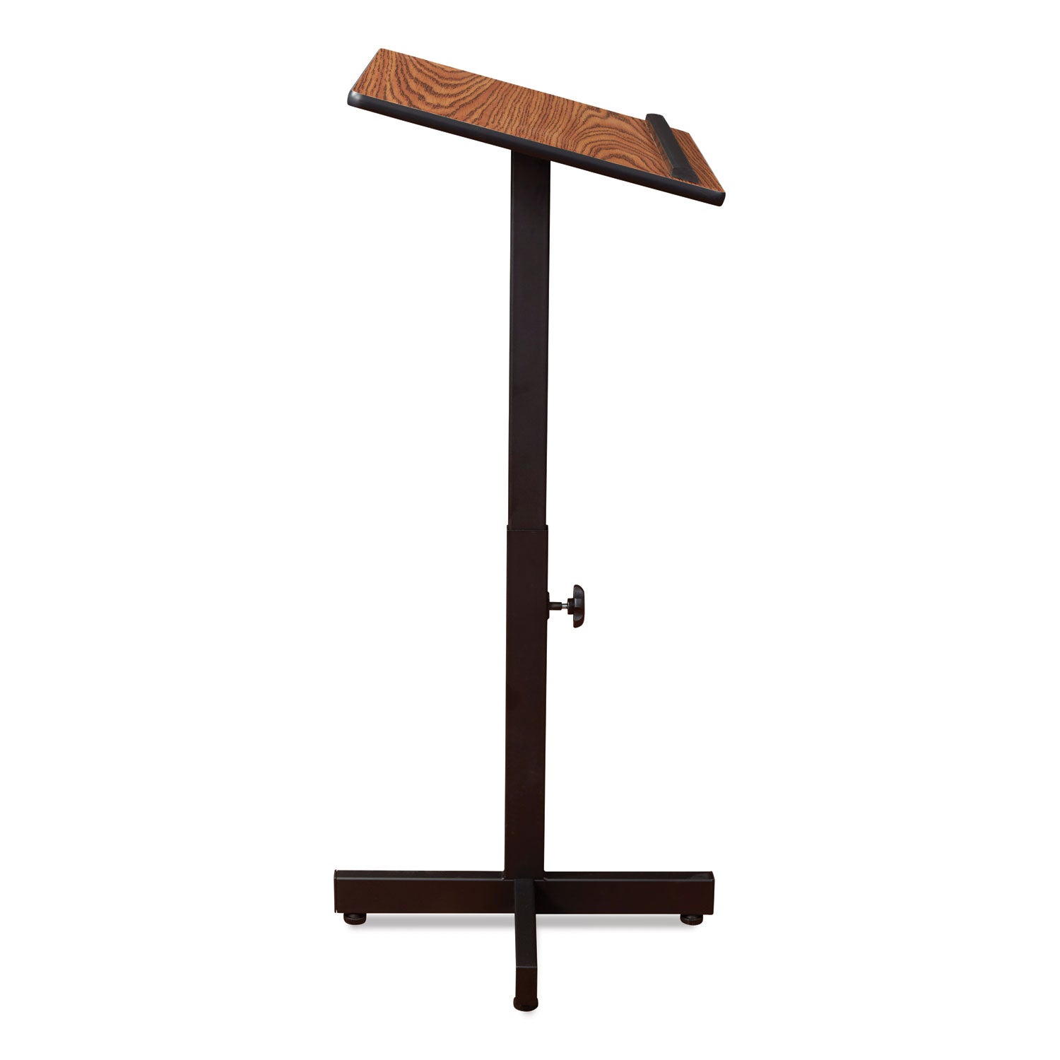 Oklahoma Sound® Portable Presentation Lectern Stand, 20 x 18.25 x 44, Medium Oak