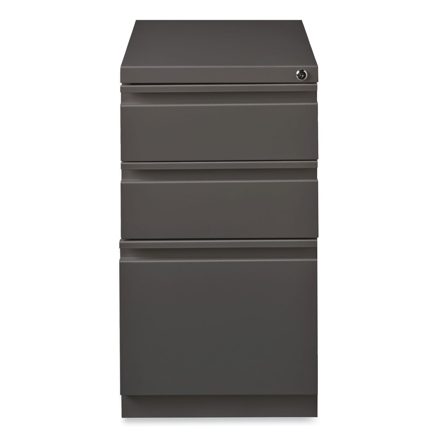 Hirsh Industries® Full-Width Pull 20 Deep Mobile Pedestal File, 3-Drawer: Box/Box/File, Letter, Medium Tone, 15x19.88x27.75