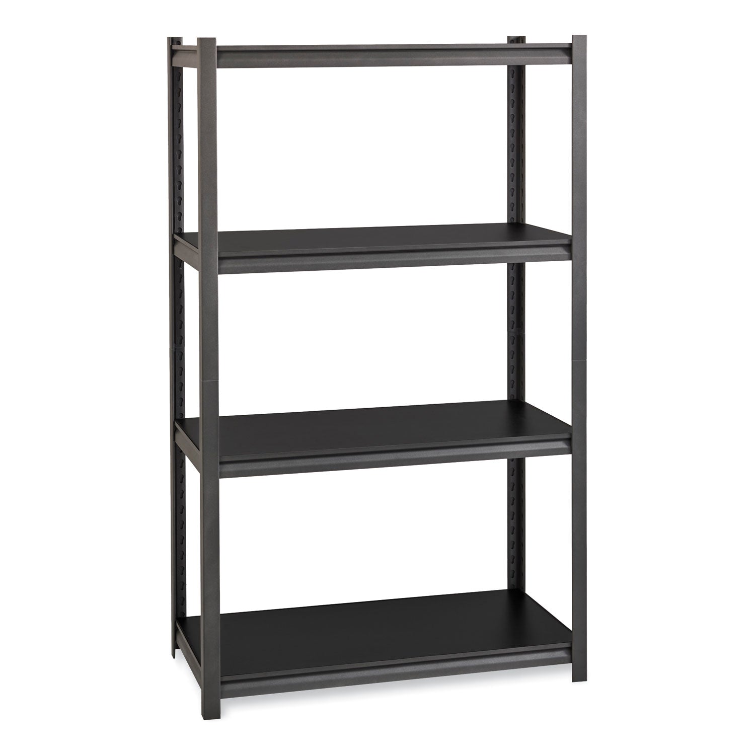 Iron Horse 3200 Rivet Shelving, Four-Shelf, 36w x 18d x 60h, Gray