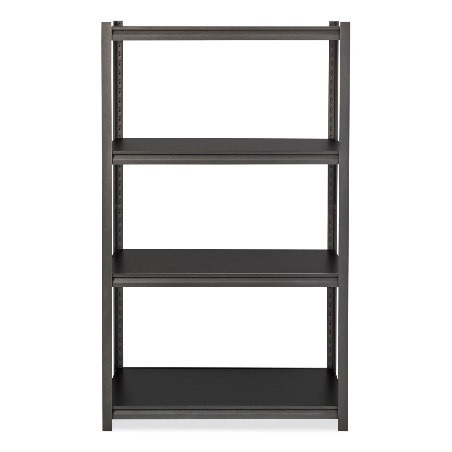 Iron Horse 3200 Rivet Shelving, Four-Shelf, 36w x 18d x 60h, Gray Hirsh Industries® Flipcost