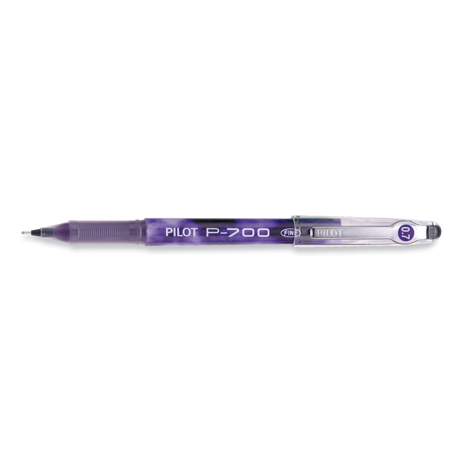 Pilot® Precise P-700 Gel Pen, Stick, Fine 0.7 mm, Purple Ink, Purple Barrel, Dozen