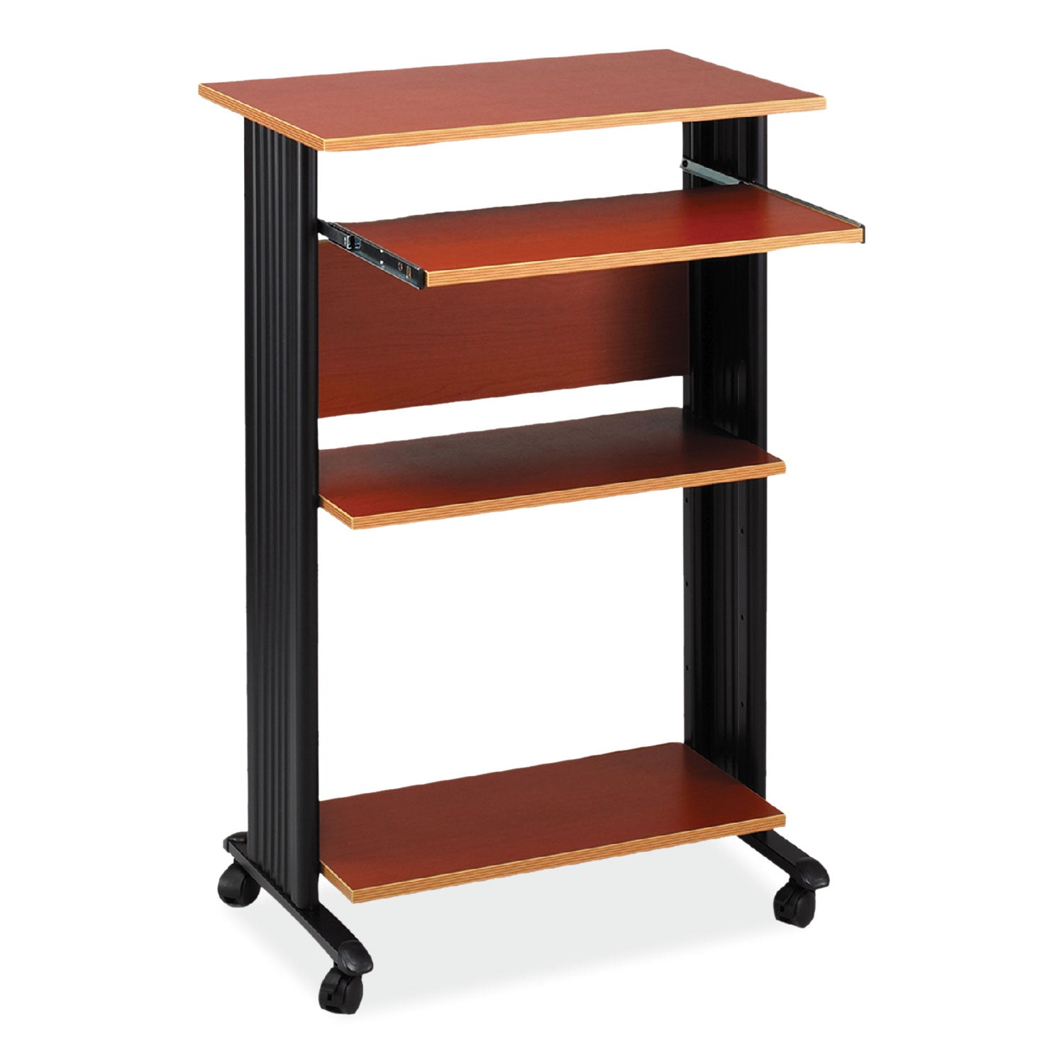 Muv Standing Desk, 29.5" x 22" x 45", Cherry