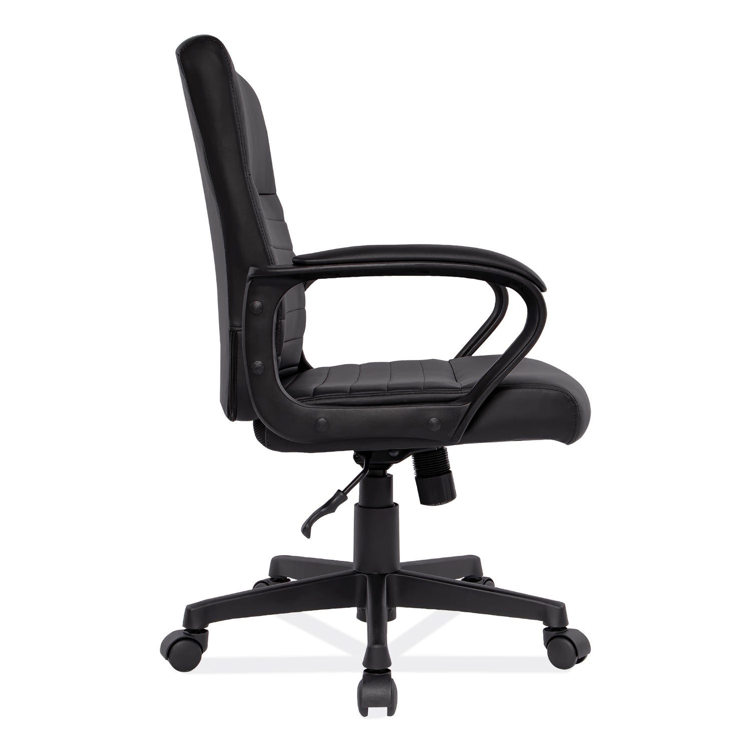 Alera® Alera Breich Series Manager Chair, Supports Up to 275 lbs, 16.73" to 20.39" Seat Height, Black Seat/Back, Black Base