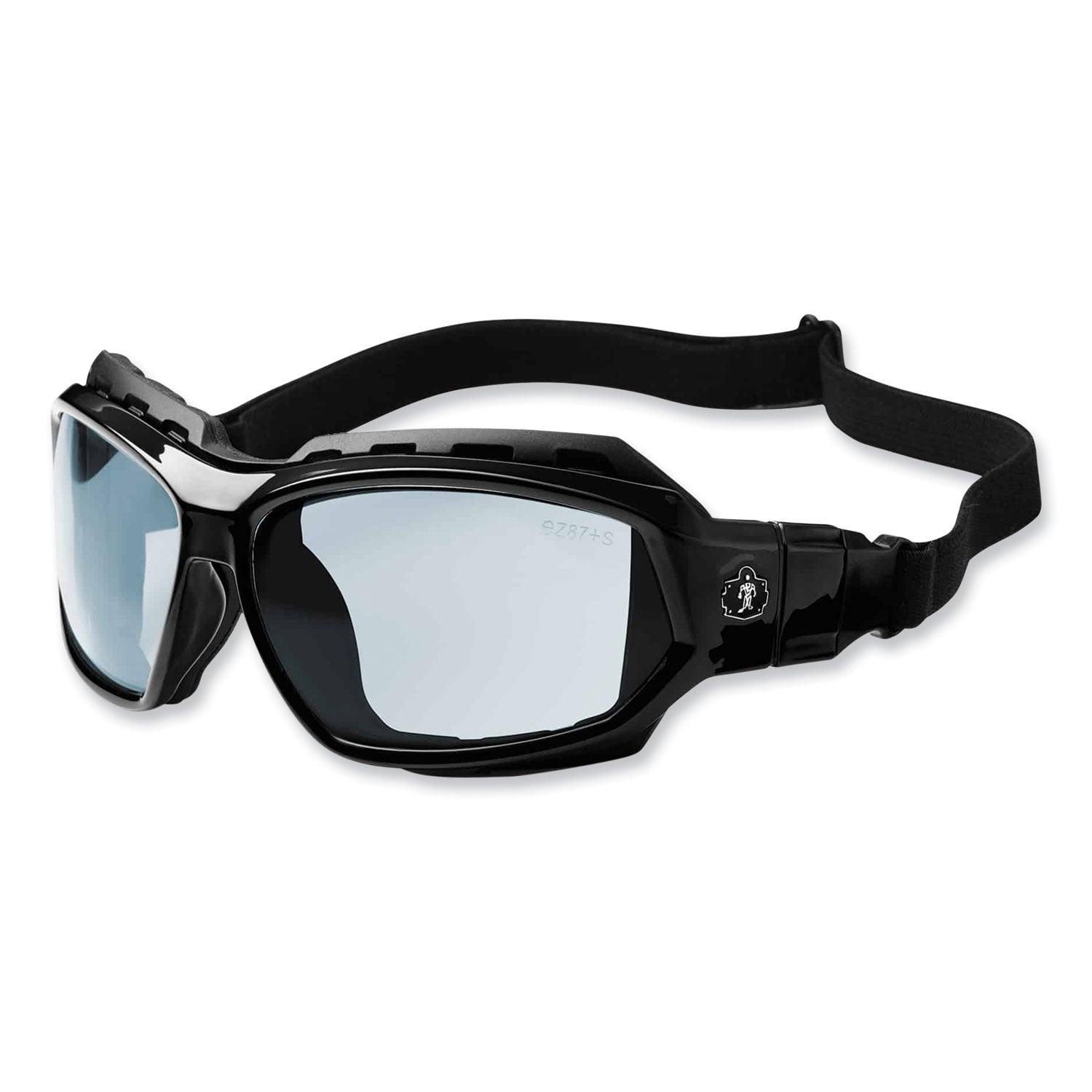 Ergodyne® Skullerz Loki Safety Glasses/Goggles, Black Nylon Impact Frame, AntiFog Indoor/Outdoor Polycarbonate Lens